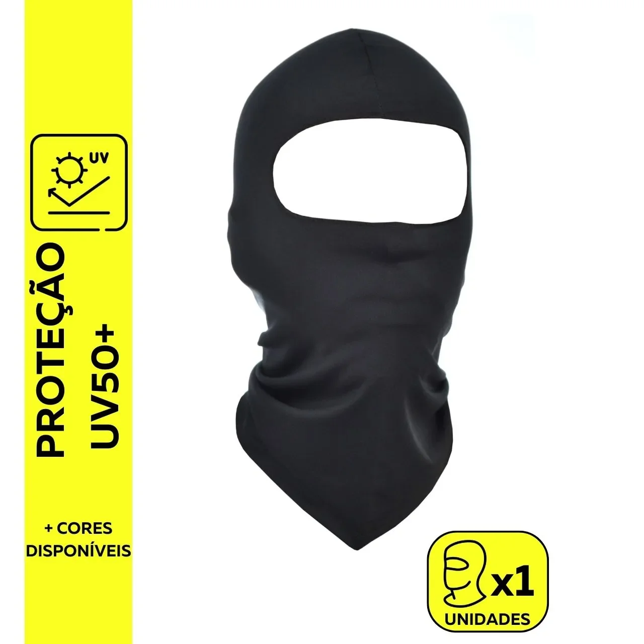 1 Balaclava Touca Ninja Térmica Motociclista Snugg Unissex Proteção UV50+ Paintball Airsoft