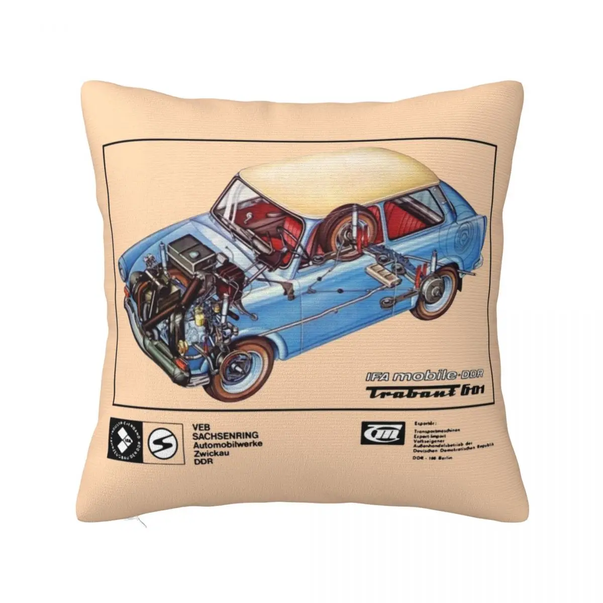 TRABANT 601 Throw Pillow Bed pillowcases Decorative pillow case anime girl Cushion Covers For Living Room