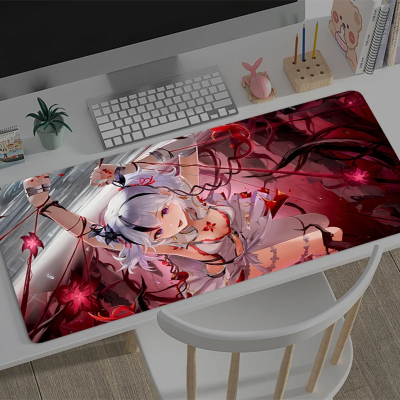 Mouse Pad Large Wuthering Waves Camellya Gamer Keyboard Mat Pads Gaming Desk Protector Laptops Mousepad Deskmat PC game Mousepad