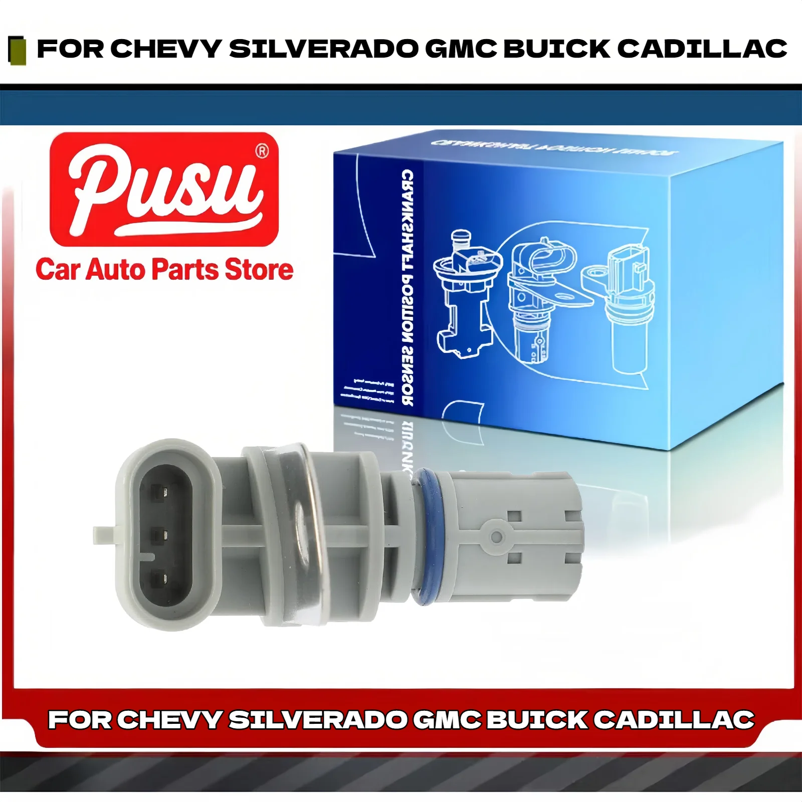 

Crankshaft Position Sensor 12585546 PC552T PC552 for Chevy Silverado, GMC Sierra, Buick, Cadillac, Saab