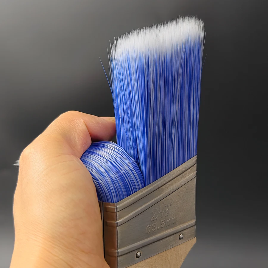 فرشاة طلاء بزاوية بمقبض خشبي طويل مقاس 3 قطع من pac2 بوصة، فرشاة تزيين الأثاث الصناعية التي تصنعها بنفسك.