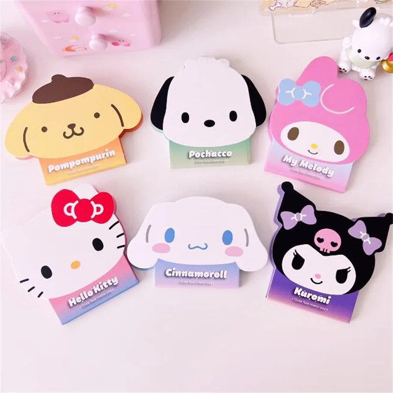 

24pcs/ лот Sanrio мелодия куроми Pochacco Kitty Memo Pad Sticky Notes Stationery Label Notepad Planner Sticker Post School Supply