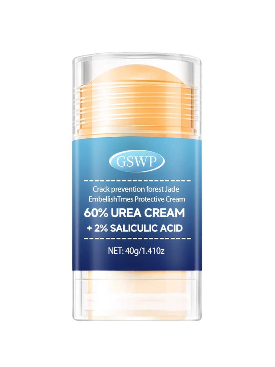 Crème pour les pieds GSWP 60% Urée, 2% Acide Salicylique, riche en urée et en vitamine E, nourrit et hydrate les mains et les pieds. 40g