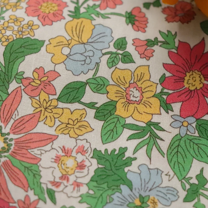 Floral 100% Cotton 80S Like Liberty Fabric Digital Printing For Sewing Cloth Dresses Skirt Kids Designer Poplin