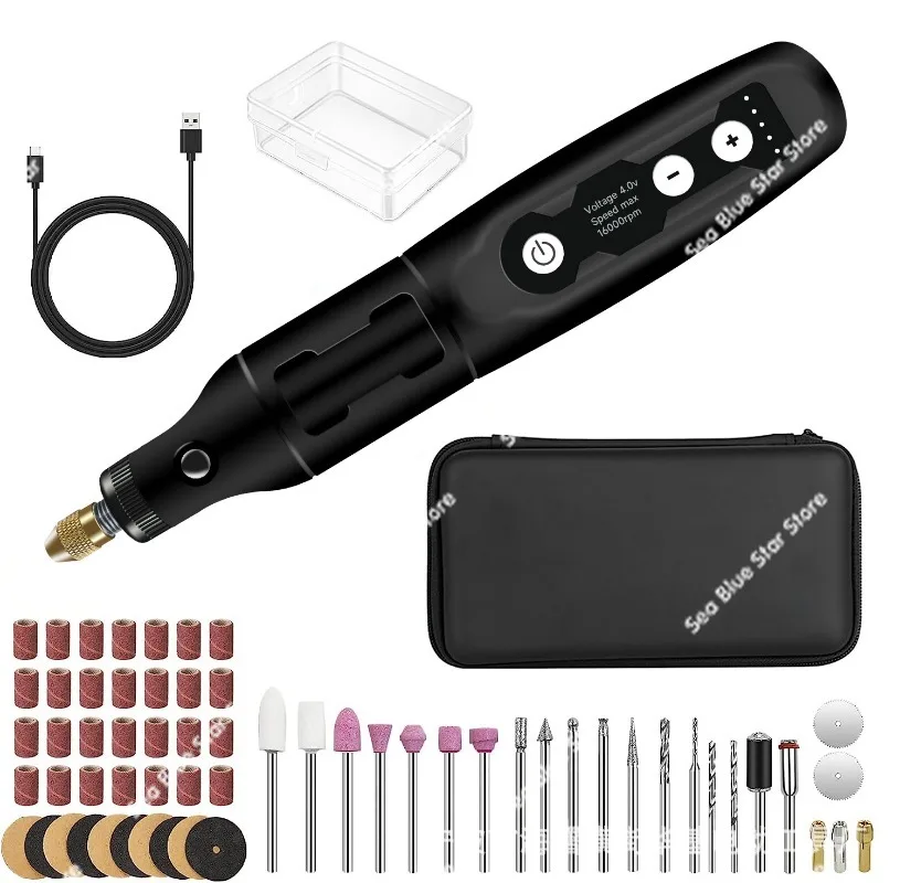 Electric Mini Electric Grinder Small Grinder Jade Cutting Polishing Artifact Micro Rechargeable Drill Engraving Pen