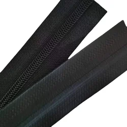 2m/Lot 5#8#10# Continuous YKK Waterproof Zipper Chain Tape Black with Slider Ski Outdoor Tent Car Shed Sleeping Bag Repair Kit