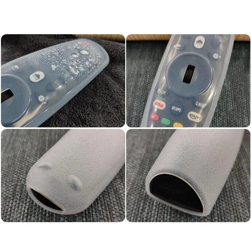 Transparent Silicone Case For LG Dynamic TV Remote Control Protective Cover AN-MR600/650 Thicken Anti-fall Shockproof Sleeve