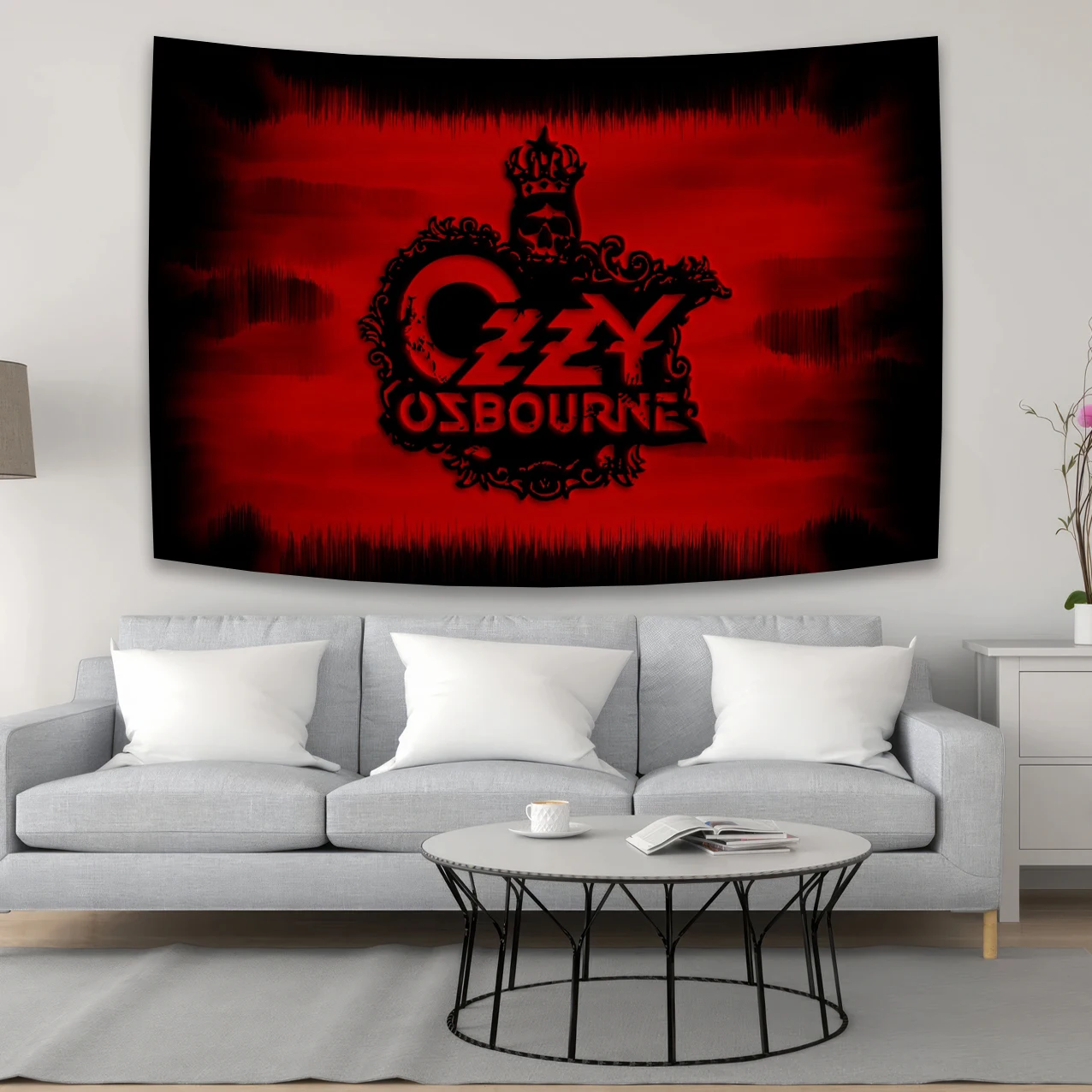 Ozzy Osbourne Band Art Poster Tapestry Painting Wall Art Picture Print Modern Family Bedroom Decor Banner Flag