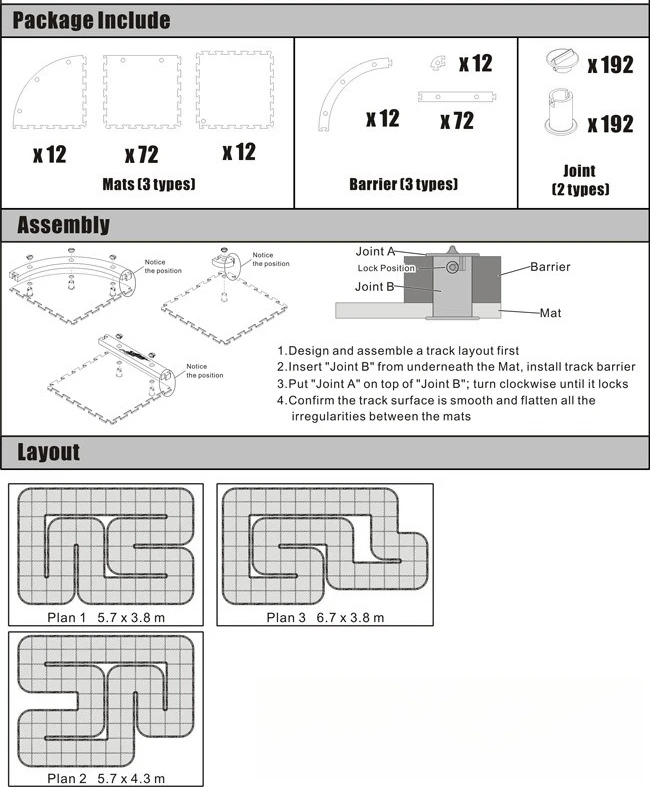 24㎡ Modular Mini RC Race Track EVA Foam Expandable Racing Circuit For 1 28 Kyosho Mini Z Adult RC Cars