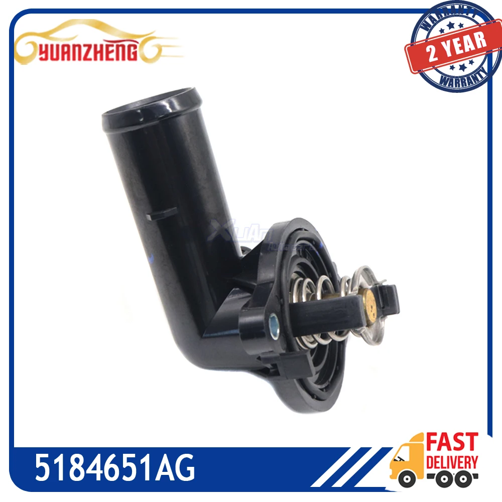 5184651AG Car Engine Coolant Thermostat 05184651AG for DODGE DURANGO 2011-2015 for JEEP GRAND CHEROKEE WRANGLER 5184651AH