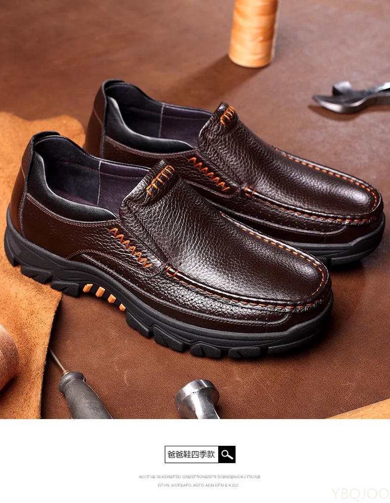 Echtes Leder Schuhe Männer Müßiggänger Weiche Kuh Leder Männer Casual Schuhe Neue Männliche Schuhe Schwarz Braun Slip-on