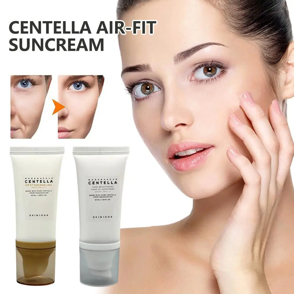 50ml Skin1004 acide hyaluronique Centella Asiatica crème solaire aqueuse/essence solaire imperméable longue durée crème solaire soins de la peau
