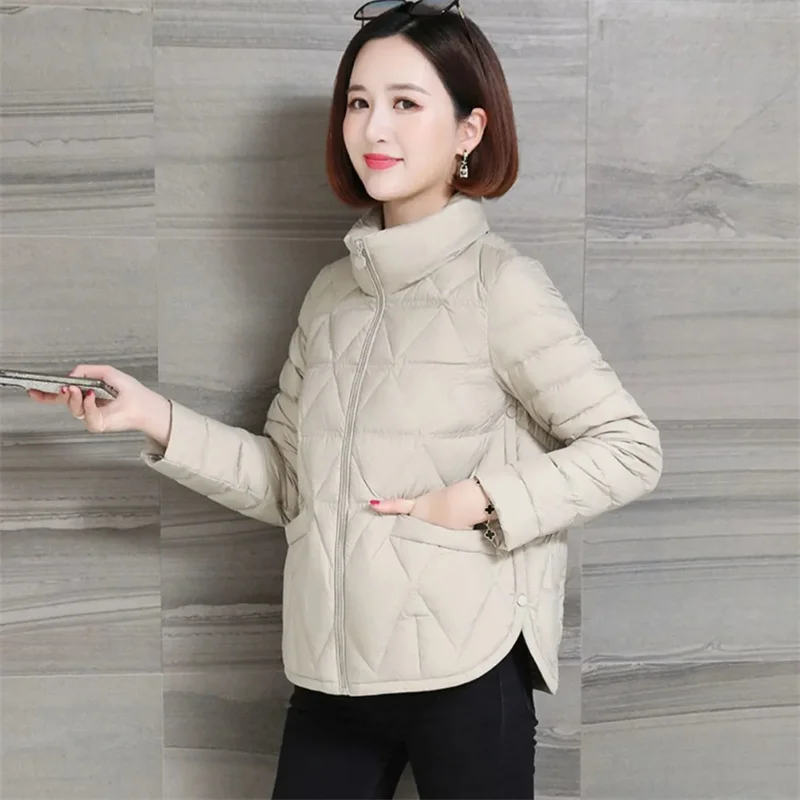 2024 New Down And Cotton Jacket Women Lightweight Short, Fashionable Casual Winter Jacket Female Loose Korean Thick Cotton Coat