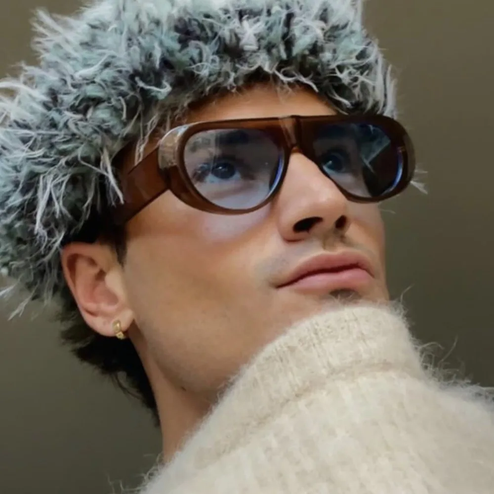 الاتجاه خفيفة الوزن إطار كبير النظارات الشمسية أزياء خمر واسعة الساقين نظارات شمسية ليوبارد طباعة فاسق UV400 نظارات التصوير الفوتوغرافي