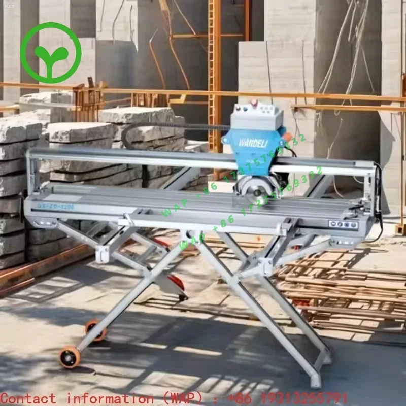 Wandeli QX-ZD-1200 Cutting Machine for Ceramic Tiles Slab Granite Factory Price 45 Degree Stone Machinery Wandeli 1200
