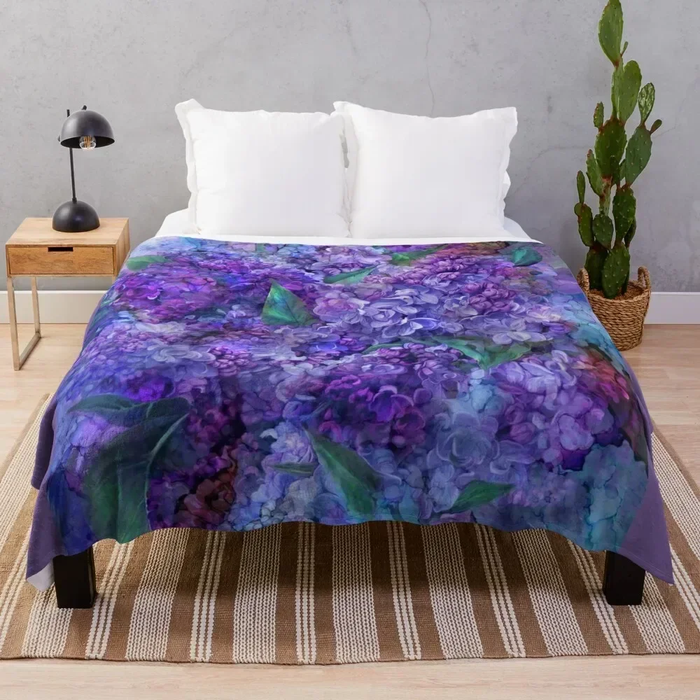 

Wild Lilacs Throw Blanket Kid'S Warm Decorative Throw Extra Large Throw Blankets