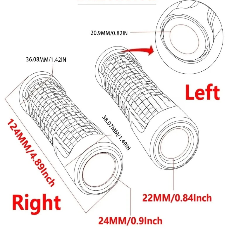 

Suitable for Honda ADV 150 350 7/8" 22MM CNC Handlebar Grips Handlebar Caps Motorcycle Accessories