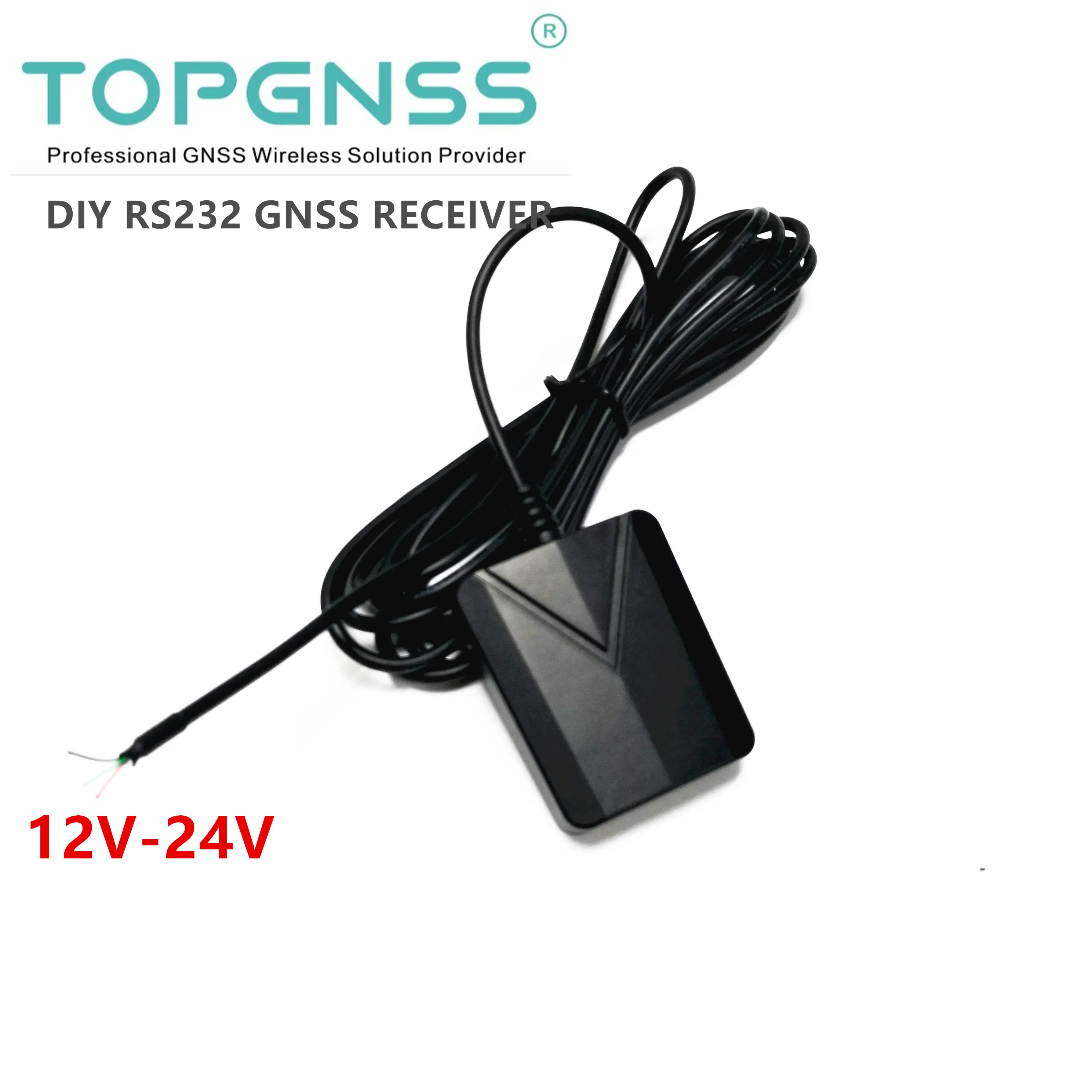 

9600 baud rate Industrial 12V-24 DB9 Female 5m RS232 protocol, power supply RS-232 GNSS GPS glonass receiver Module NMEA0183