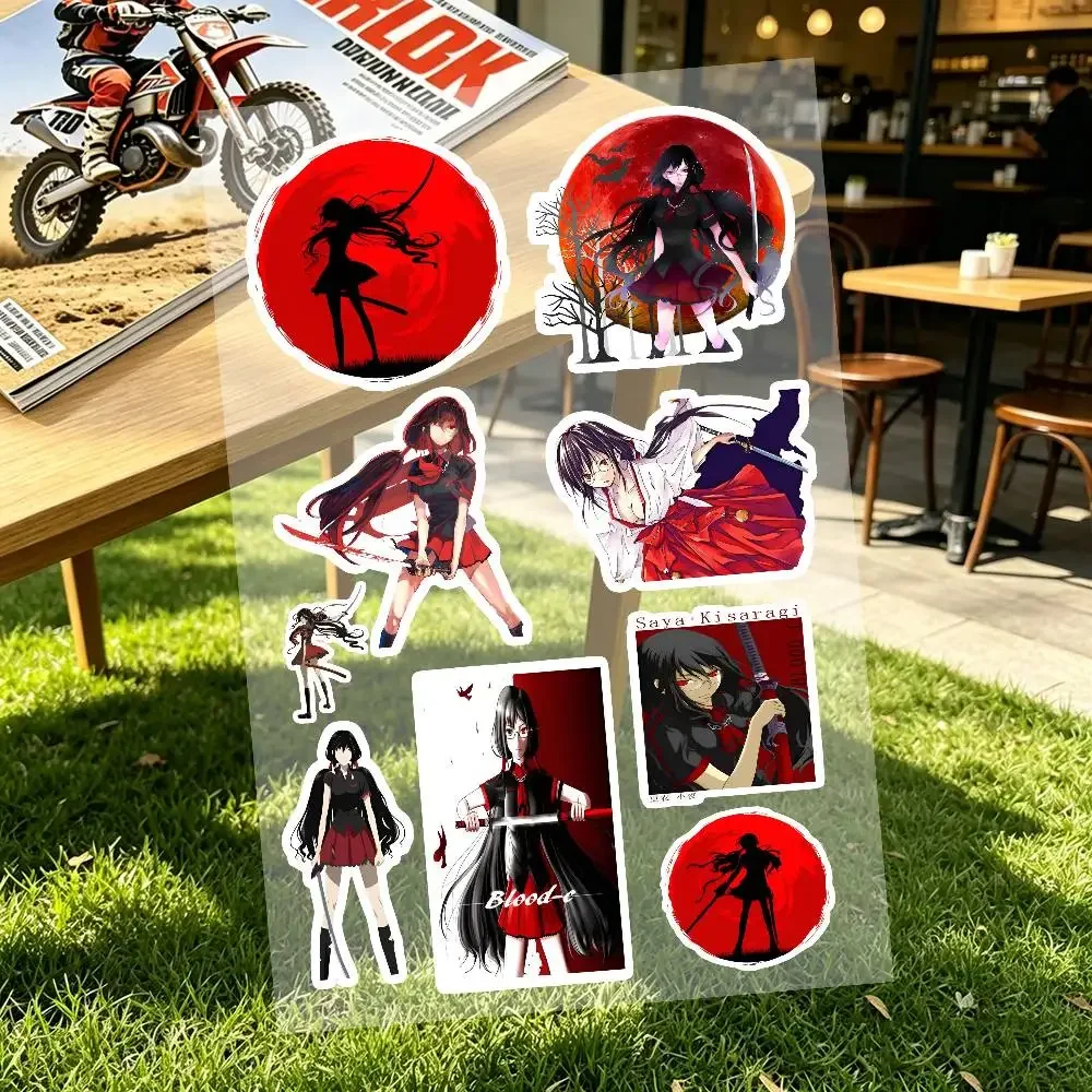 BLOOD-C Anime Custom Motorcycle Sticker Kit Reflective Decal Set For Helmet Tank Fairing Body Graphics