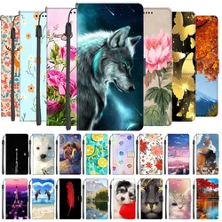 Leather Cases For Samsung A33 5G Cover For Samsung Galaxy A53 M33 A23 5G Flip Case Luxury Card Wallet Phone Bags A 23 Wolf Etui