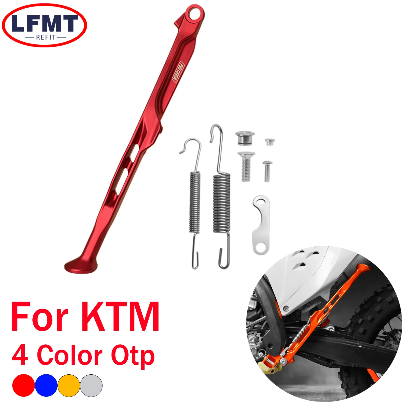 

Motorcycle Parking Side Stand With Spring Kit For KTM XC EXC XCF EXCF 125-500 HUSQVARNA TE TX FE FX 2023-2024 Dirt bike