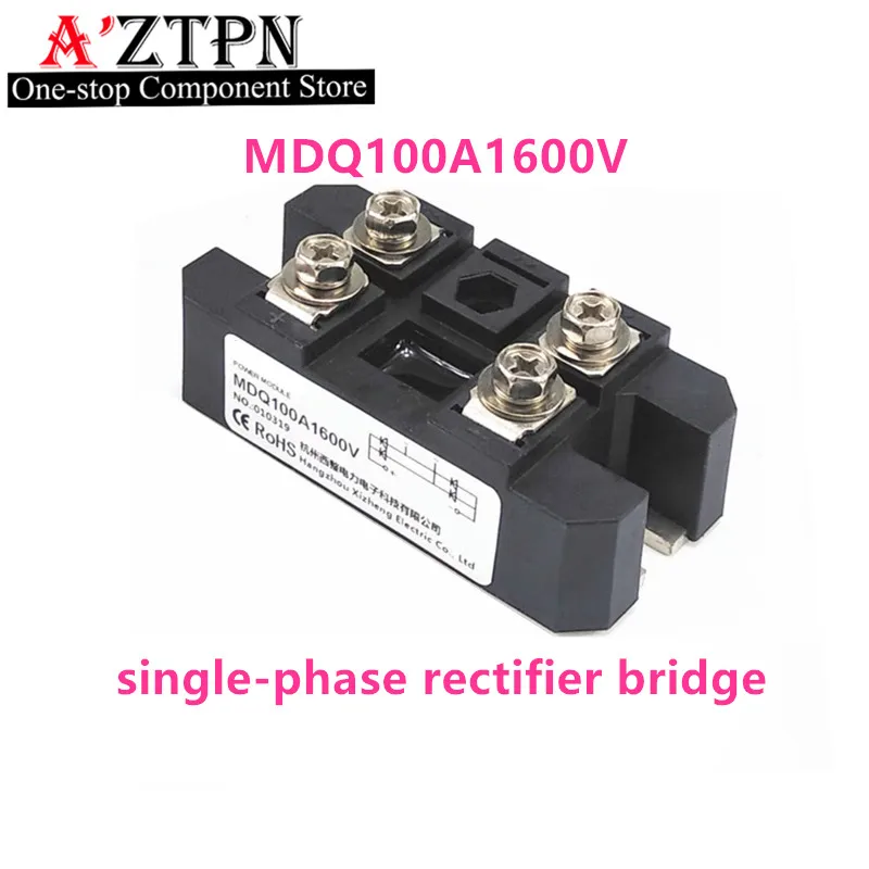 Einphasige Gleichrichterbrücke MDQ100A1600V MDQ150A1600V 50A 60A 100A 200A 250A 400A 500A Diode 300A-16 Modul Kühlkörper DC 12VDC