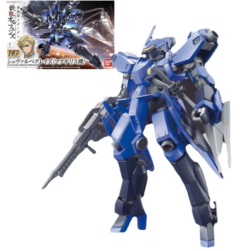 

Bandai Genuine Assembled Model Kit HG IBO 1/144 GRAZE Gundam Gunpla Action Anime Figure Mobile Suit Gift Toy For Children