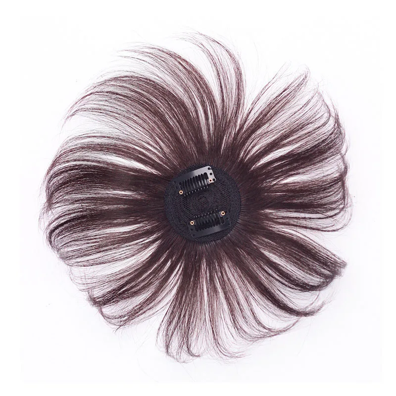 

Невидимая накладка для волос из синтетического материала с имитацией натуральных волос, 6x6 см, для женщин, для маскировки седины и увеличения объема парика