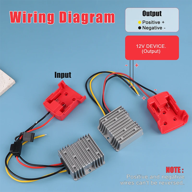 DC 12V 20A 240W Inverter Automatic Buck Converter 18V To 12V Step Down Converter For M18 Power Wheel Battery Adapter