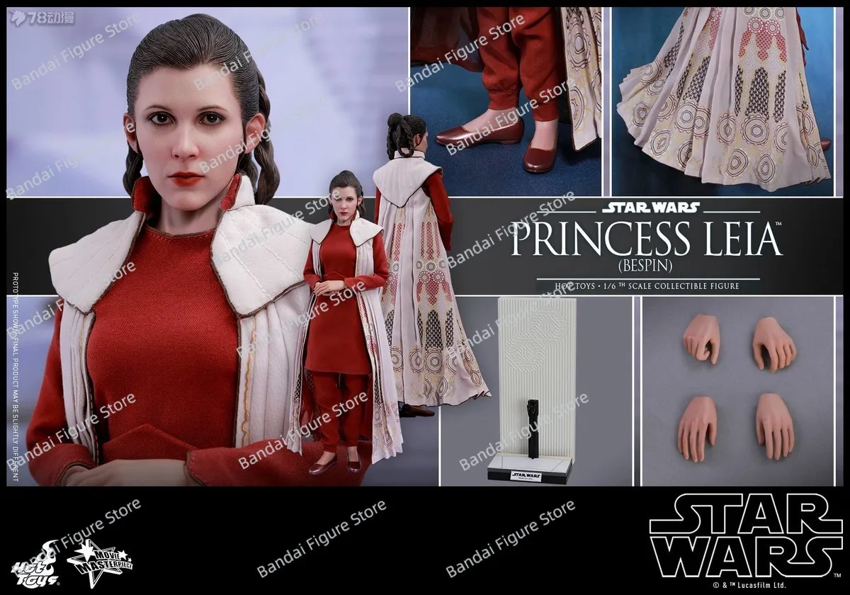 

Оригинальная коллекционная фигурка HOTTOYS MMS508 1/6, принцесса Лея, индивидуальная версия, женский плащ «Звездные войны», костюм 12 дюймов, полный комплект куклы