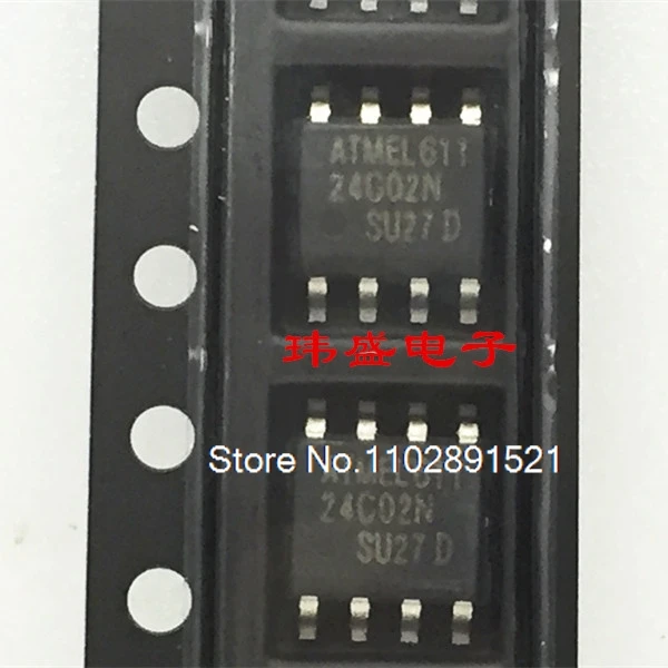 (20PCS/LOT) AT24C02 24C02 AT24C02BN-SH-T AT24C02N  SOP-8 8