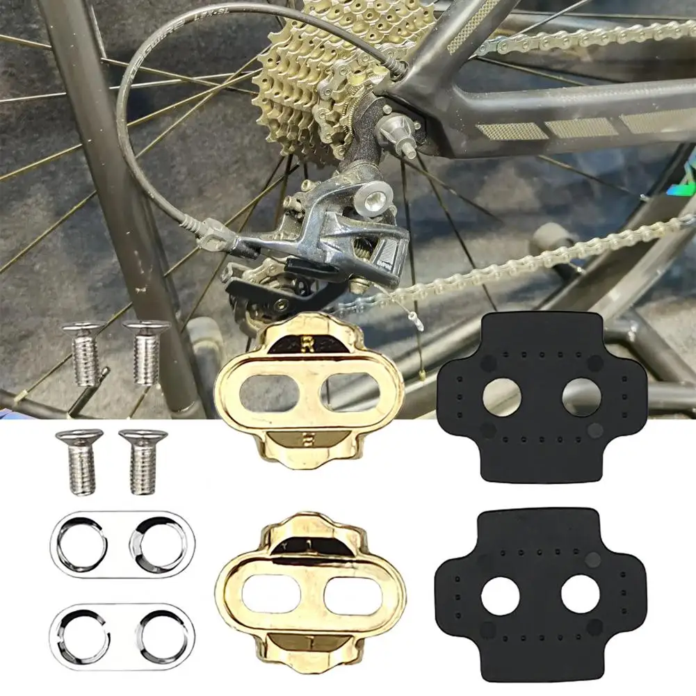 Bicycle Pedal Cleats Convenient Easy Installation Durable High Strength Road Bicycle Cleats Bicycle Cleats Multipurpose