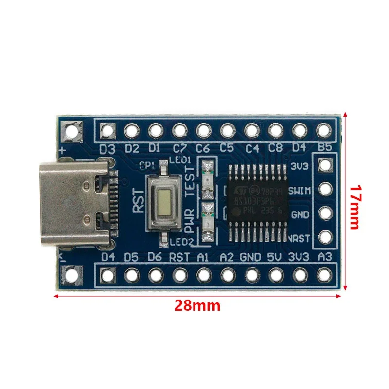 STM8S003F3P6 STM8S103F3P6 System Board TYPE-C STM8S STM8 Development Board Minimum Core Board For Arduino STM DIY KIT