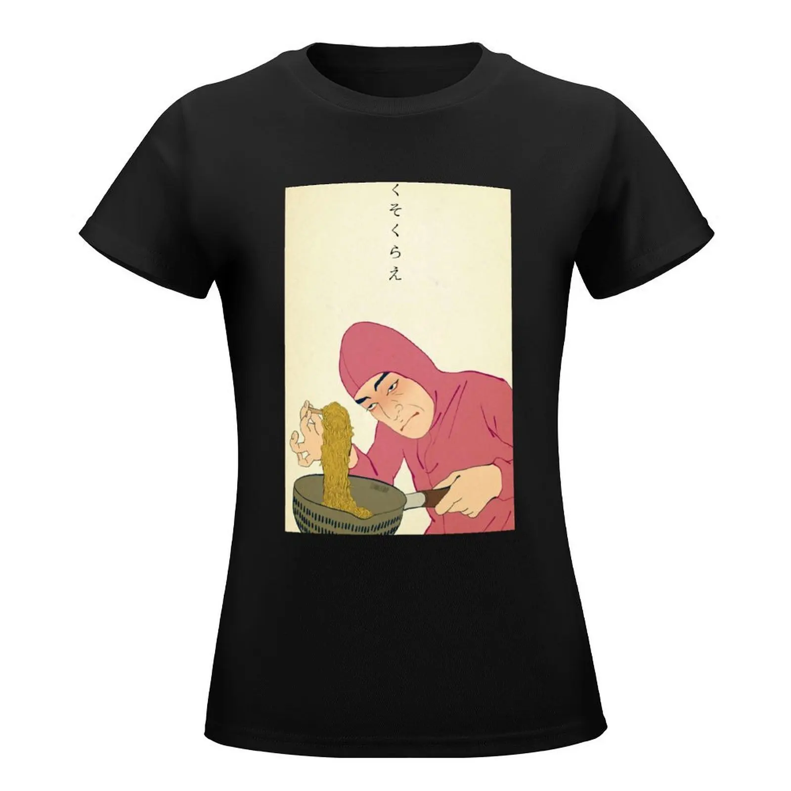 PINK-GUY-COOKS-RAMEN-RAPS T-Shirt sublime cute clothes Short sleeve tee lady clothes Woman T-shirts