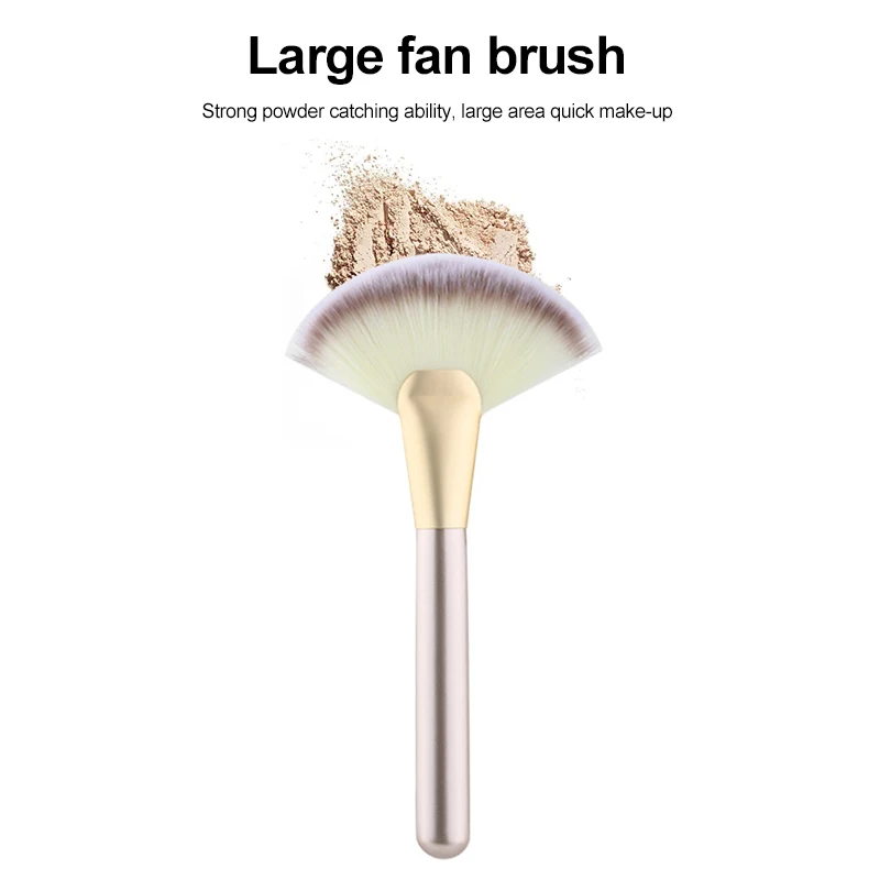 Makeup Brushes Fan Shaped Highlighter Face Powder Brush Loose Powder Brush Makeup Tool Beauty Supplies Maquiagem Wholesale