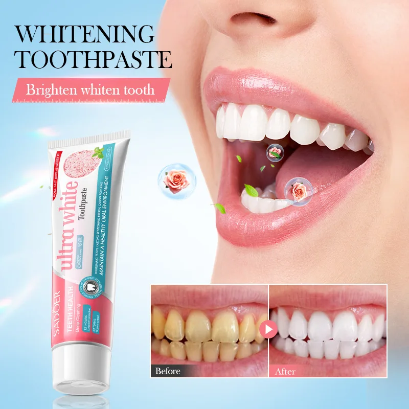 

Original 3D Toothpaste Whitening Cherry Rose Flavor for Adult Oral Health 100g Bamboo Charcoal Toothpaste