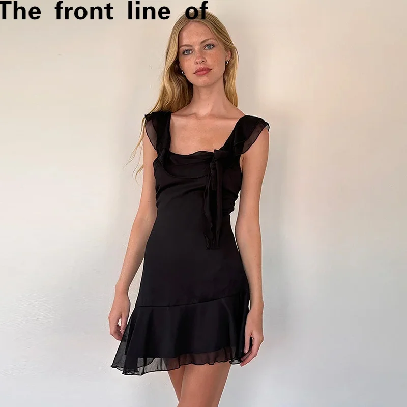 

Сексуальная облегающая юбка на бедрах Dr Faionable Svel с квадратным воротником и средней талией, юбка трапециевидной формы из полиэфирной ткани, базовый Sle