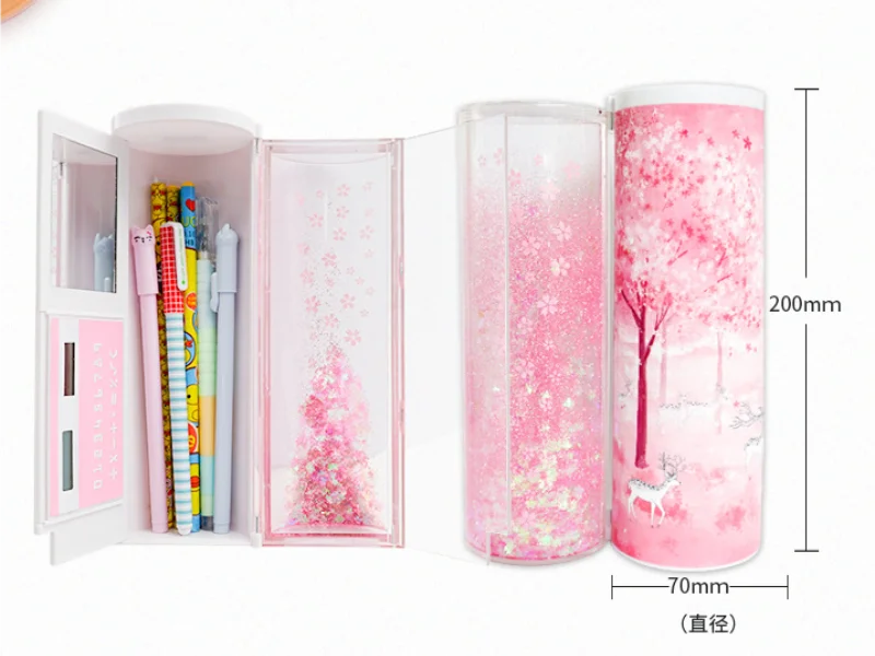 NBX smart password lock pen box technology quicksand pencil case large capacity cute coded lock pencil box