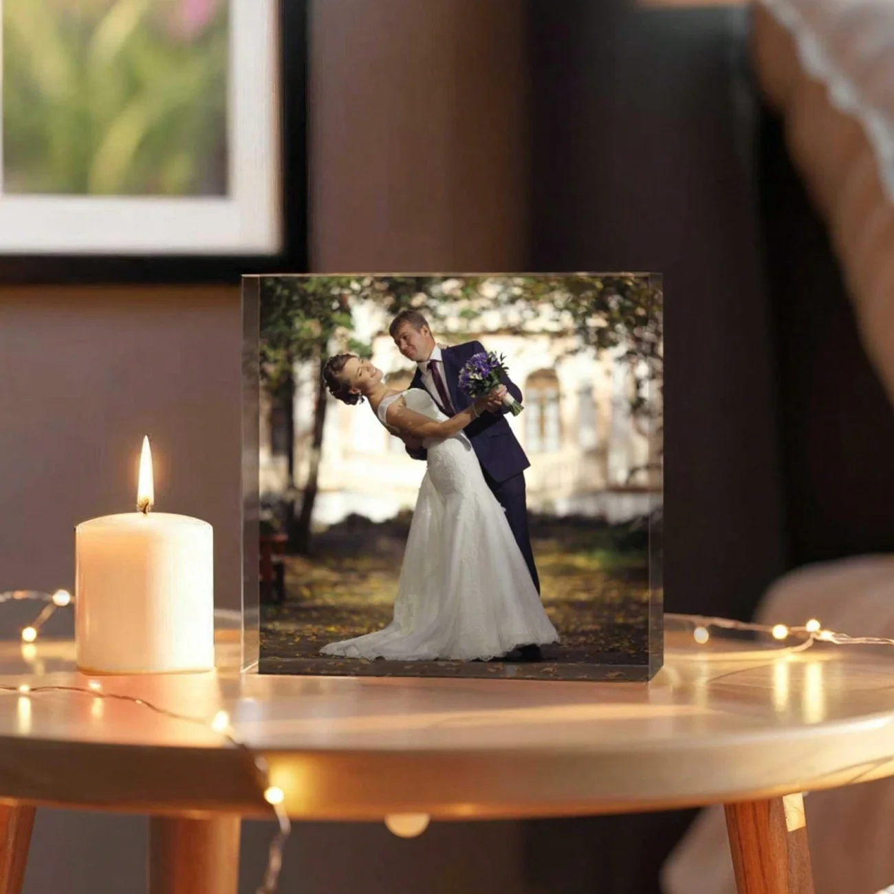 Personalized Yakure Photo Blocks—Unique Decorative Pieces for Homes and Pets—Make for Special Gifts Suitable for Couples, Friend