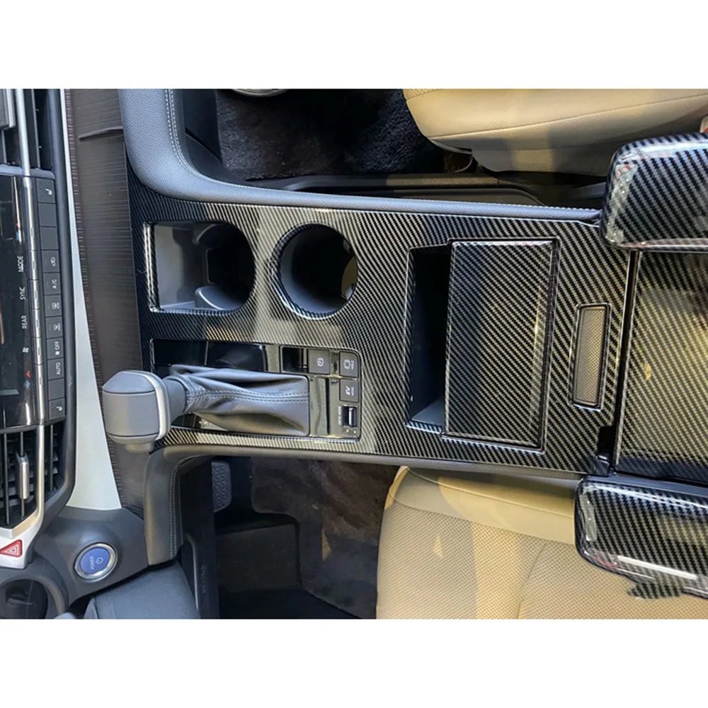 

Auto Carbon Fiber Central Gear Shift Panel Control Panel Decal Interior Modification for Toyota Sienna 2021 2022