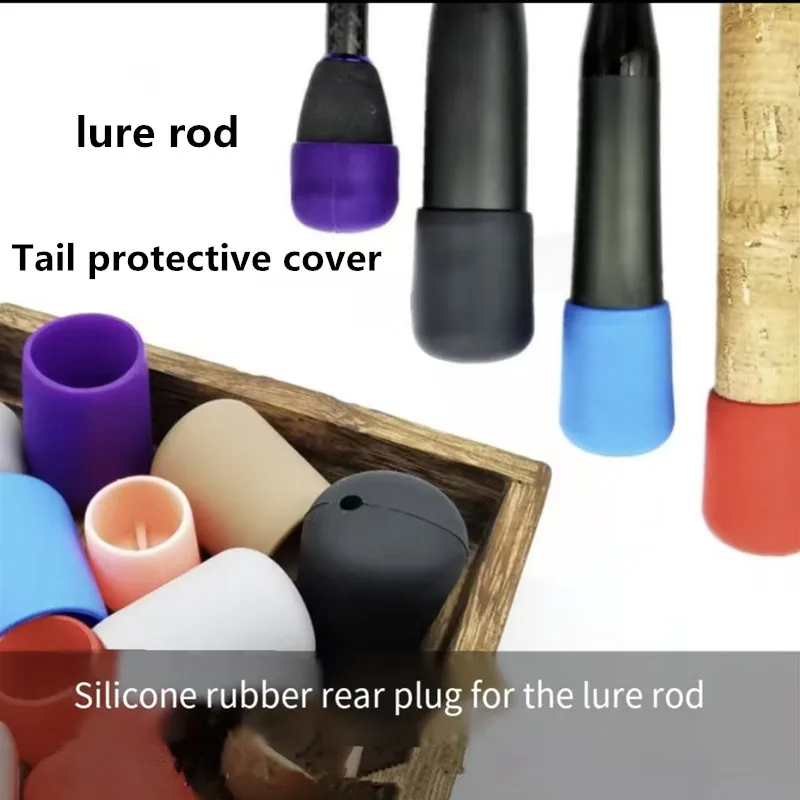 Protector silicona para caña de pesca – tapa extremo inferior