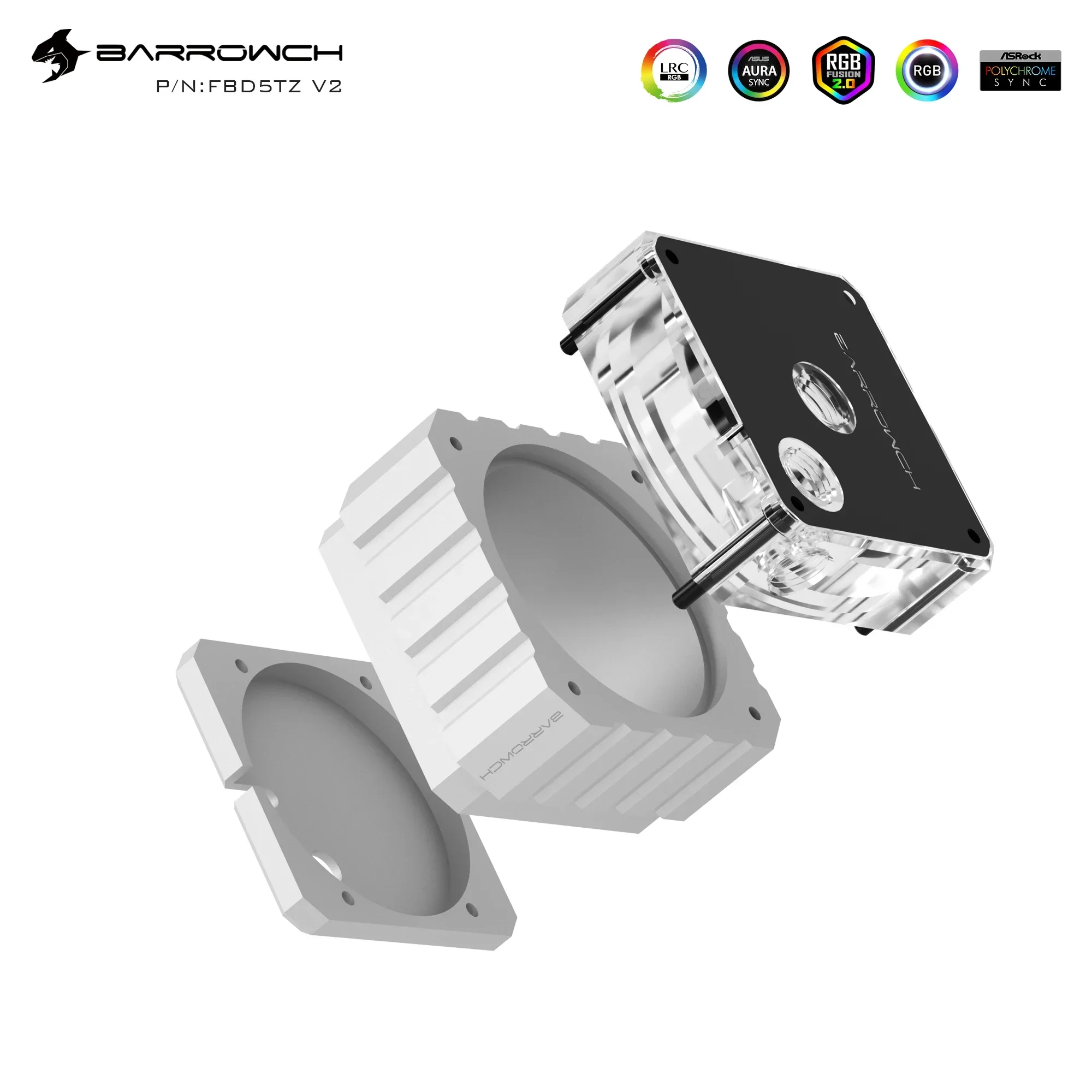 Barrowch FBD5TZ-V2 D5 Series Pumps Dedicated Modified Thermal Kit,For D5 Series Pumps,Barrow's SPG40A-X & DRIVE D5T-38