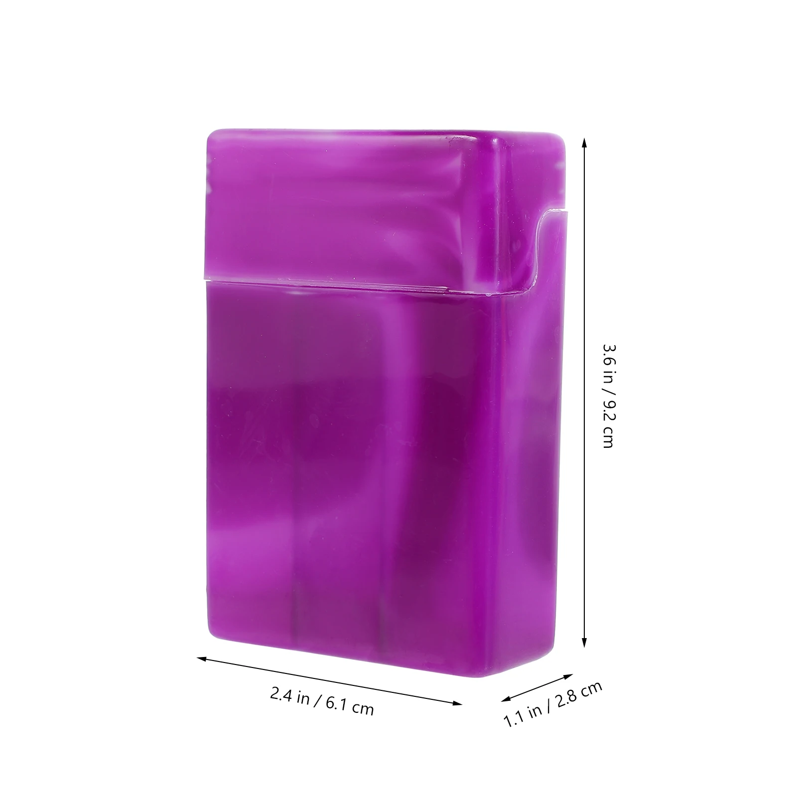 

4pcs Plastic Cigar Box Cigarette Organizer Outdoor Portable 100'S Container Lighter Compartment Marbled