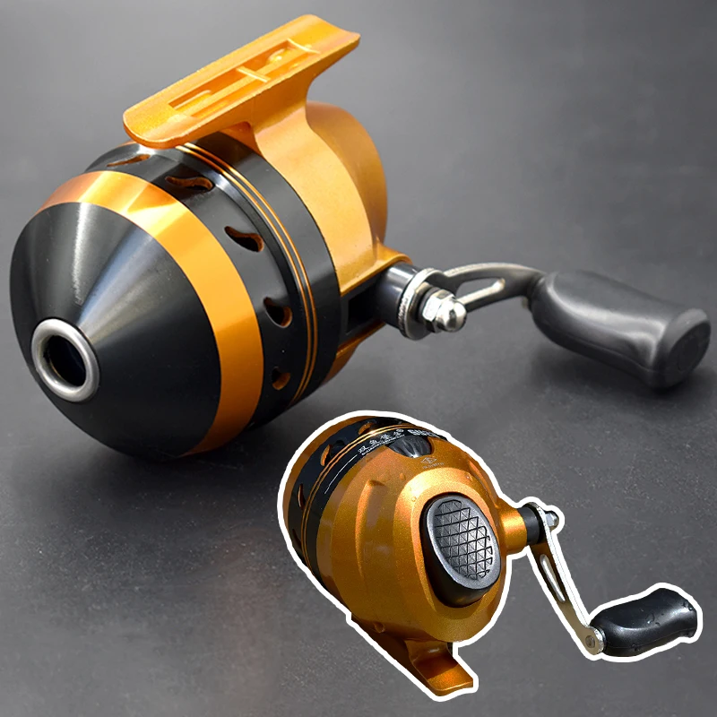 SY20 Fish Shooting Fishing Reel Slingshot Hunting Accessories Enclosed Metal Shell Suitable Fishing Reel for Various Scenarios