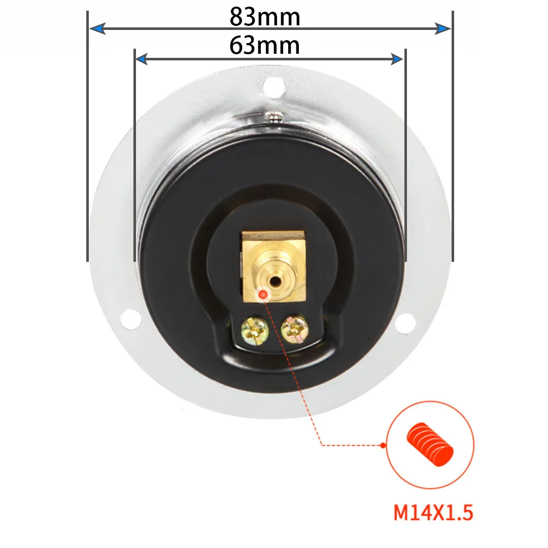 Collegamento assiale del manometro FANDE con flangia barometro a vuoto antiurto da 60mm M14 * 1.5