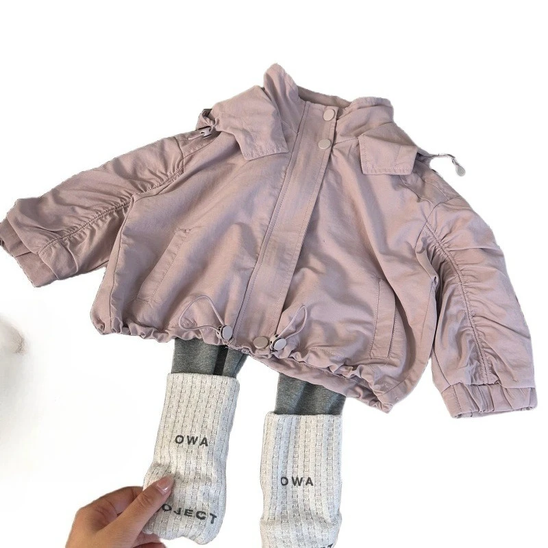 النسخة الكورية ملابس الأطفال الخريف الفتيات هرع سترة الأطفال النمط الأجنبي كومة الجوارب قاع السراويل 2 قطعة مجموعة