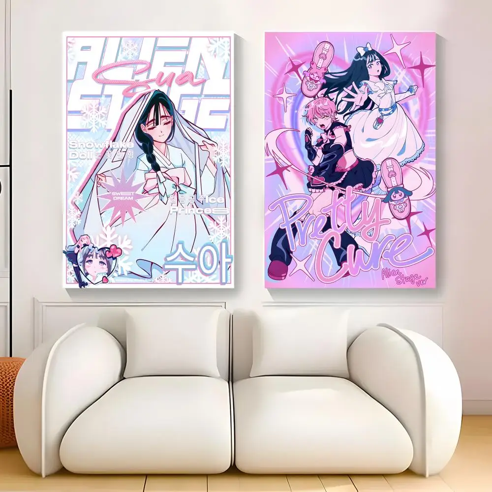 Alien Stage Anime sua Painting Calligraphy Exhibition poster photo oil painting canvas synthetic fiber for living dining room