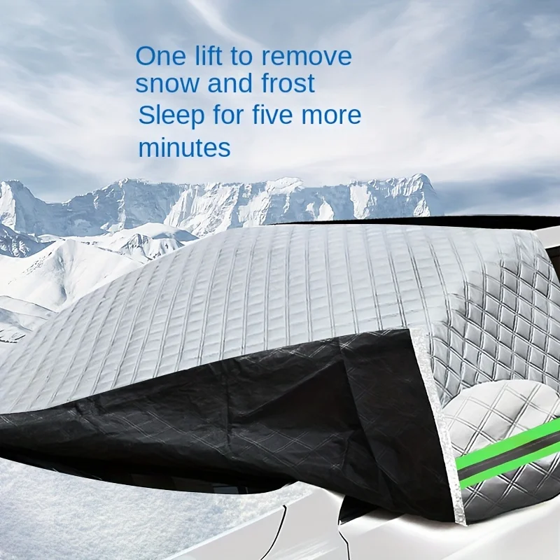 Car Sunshade Windshield Cover Half Cover Sun Shade Winter Snow Protection Hood Cover Automotive Snowproof Windshield Protector