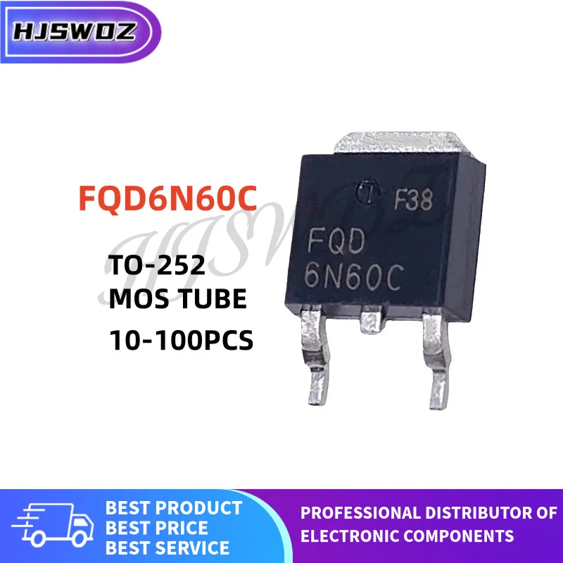 10~100Pcs New FQD6N…