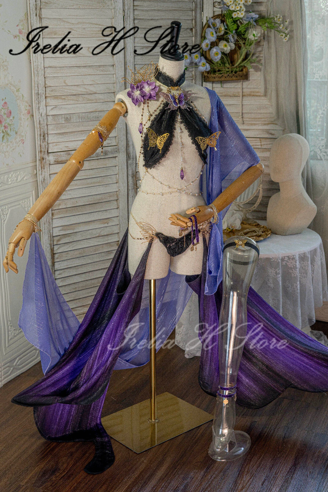 

Irelia H Store Genshin Impact Beelzebul Raiden Shogun Cosplay Costume Women Sexy lingeries hot adults Can custom size made